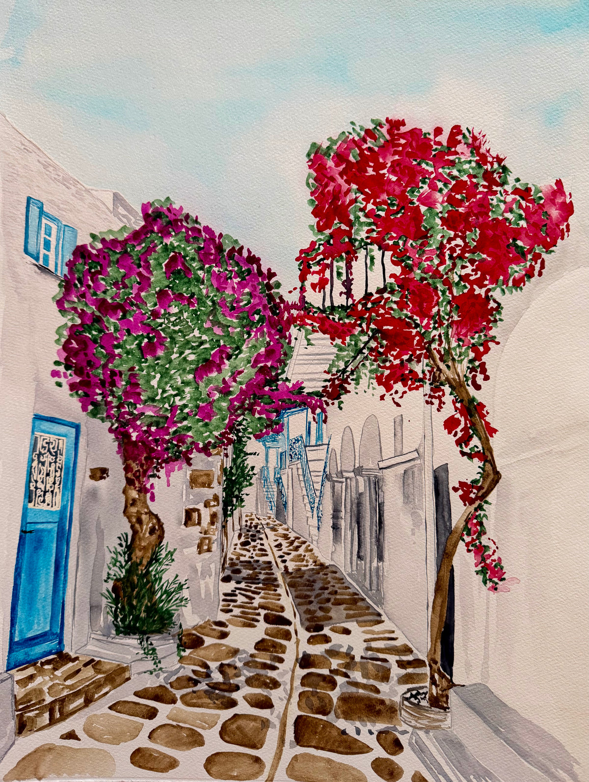 Custom Wedding Venue Watercolor Painting – Destination Architecture Art
