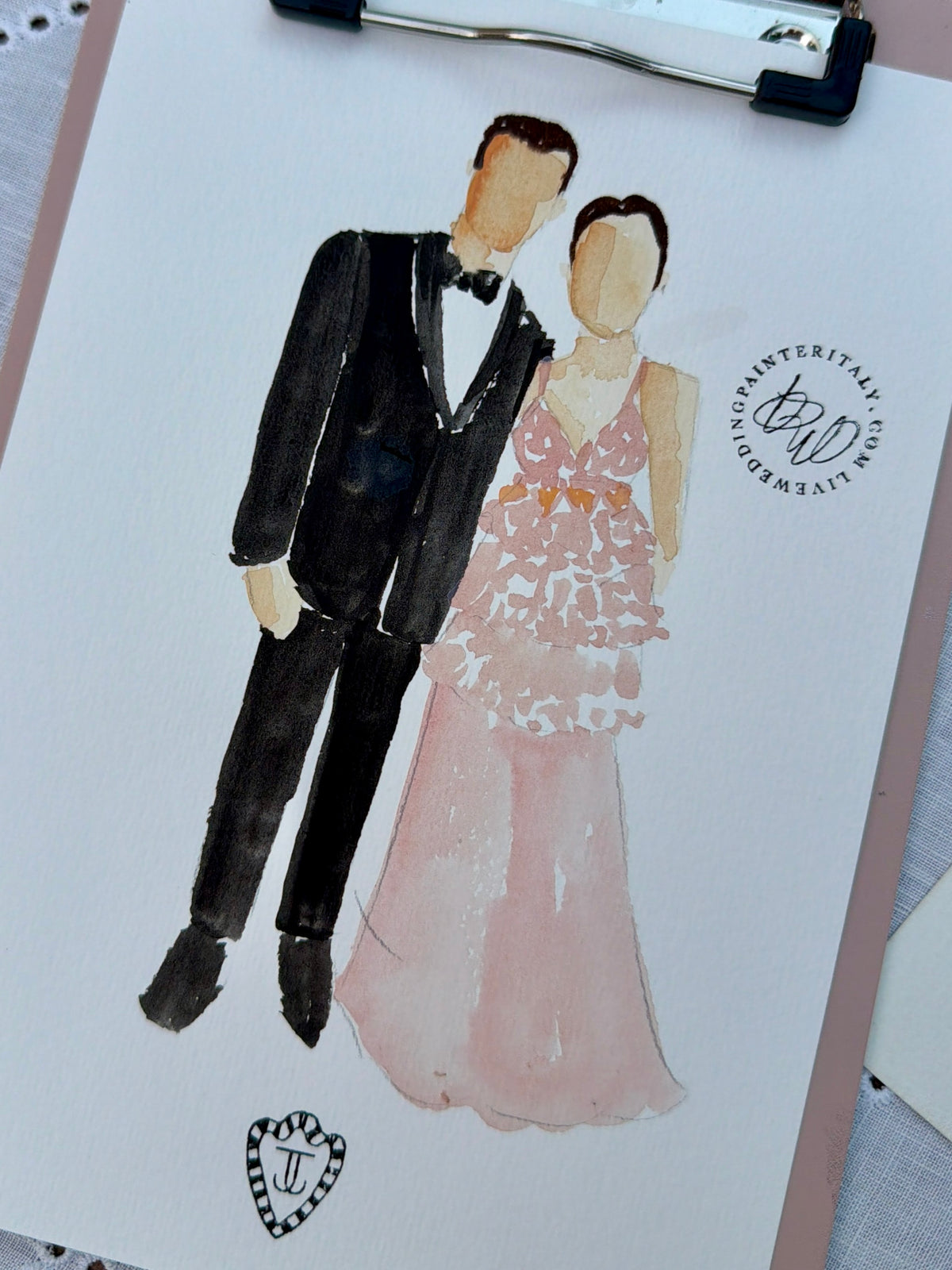 Bespoke Live-Style Guest Sketches – Studio Wedding Favors (Packages for 25 to 200 Guests)