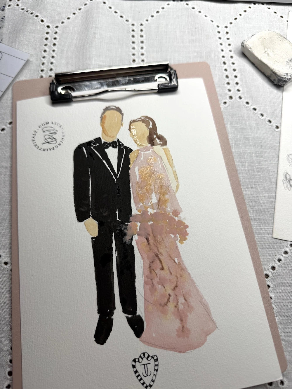 Bespoke Live-Style Guest Sketches – Studio Wedding Favors (Packages for 25 to 200 Guests)