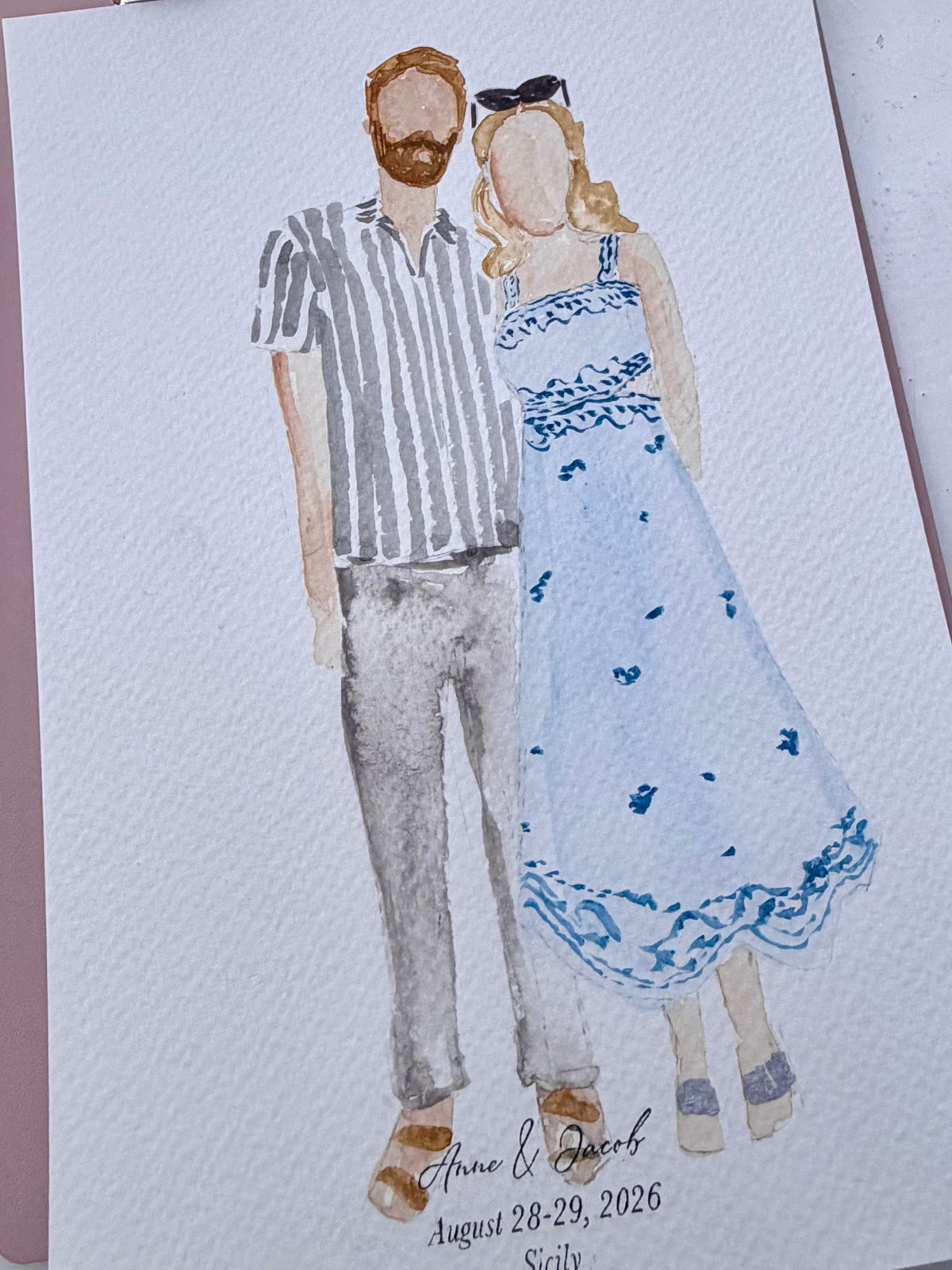Bespoke Live-Style Guest Sketches – Studio Wedding Favors (Packages for 25 to 200 Guests)