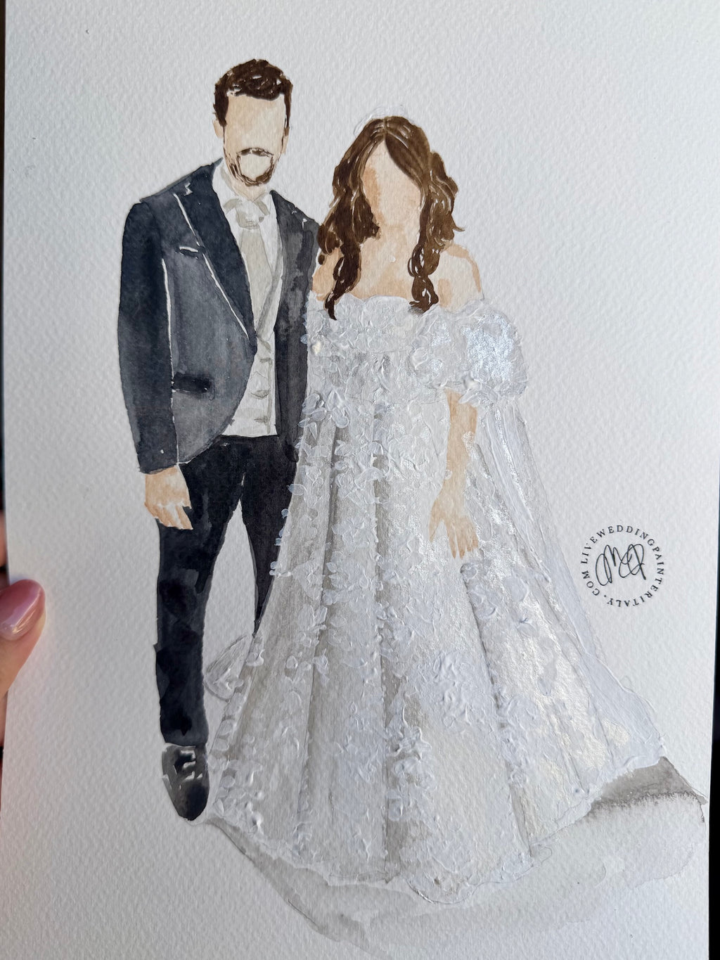 Bespoke Live-Style Guest Sketches – Studio Wedding Favors (Packages for 25 to 200 Guests)