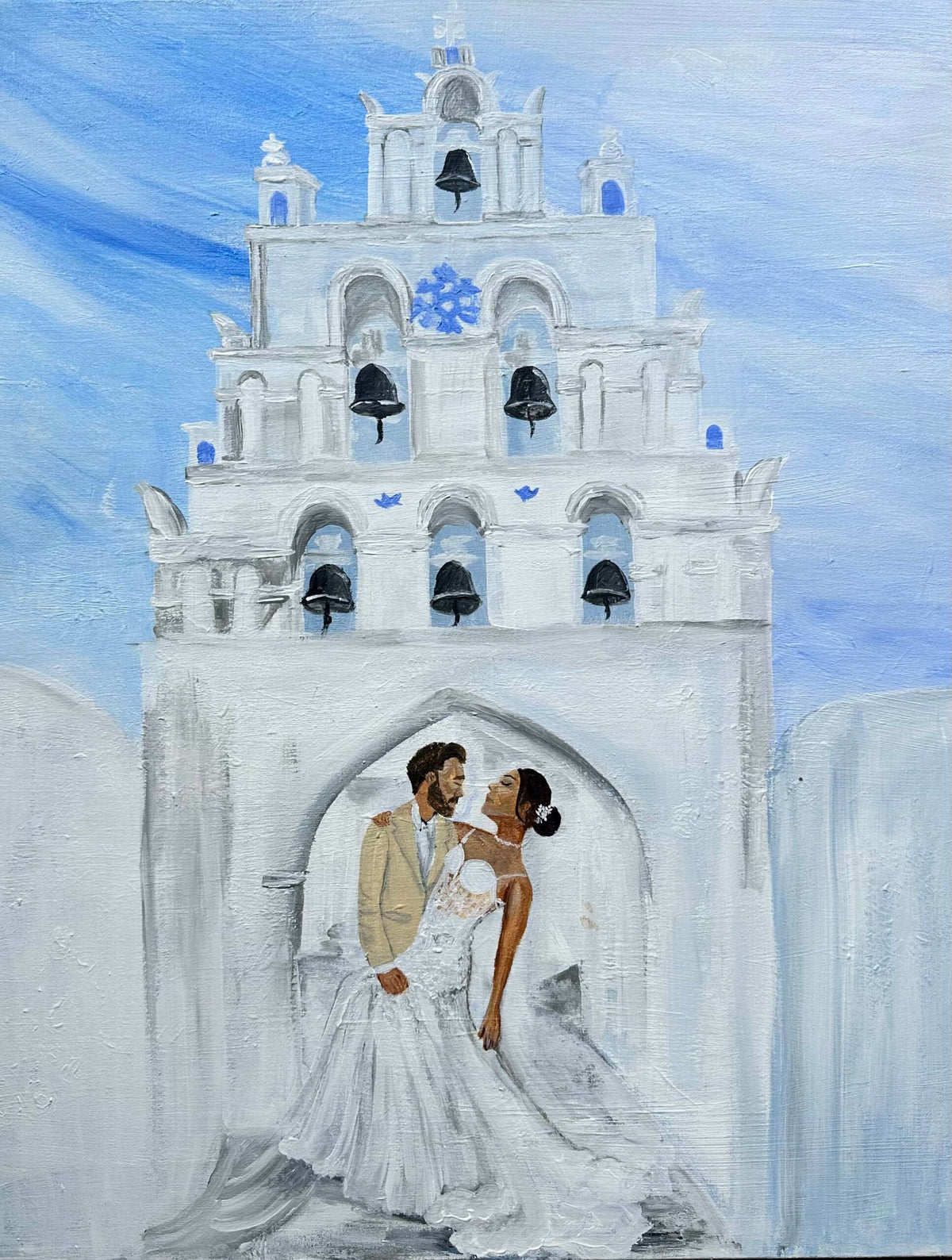Custom Couple Wedding Painting – Fine Art Canvas Artwork