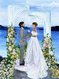 Custom Couple Wedding Painting – Fine Art Canvas Artwork